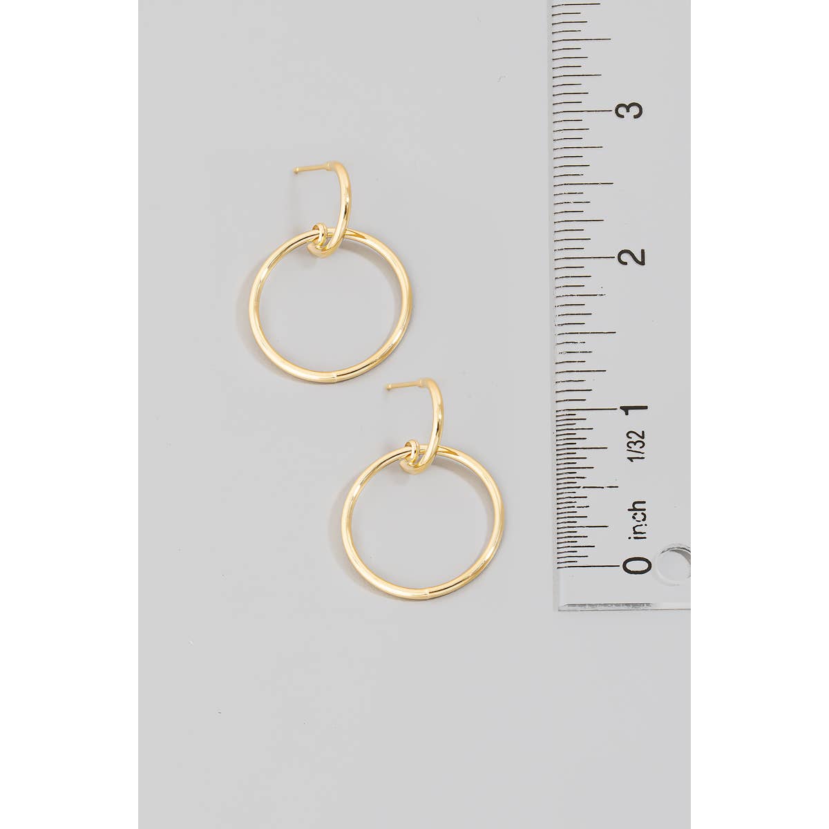 Circle Cutout Drop Earrings