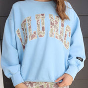 Light Blue Camo Sweatshirt Lulu Mac
