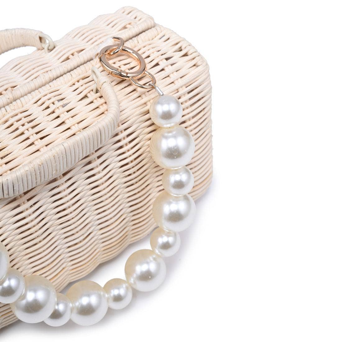 Cream Everly Evening Bag