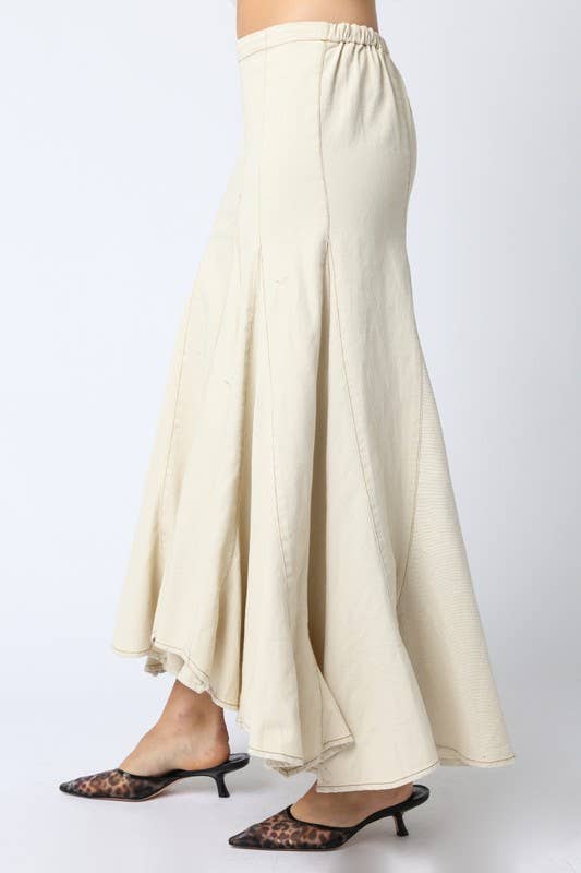 Beige Maxi Skirt
