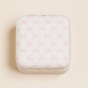 Bow Monogram Print Jewelry Box -Travel Size: Pink / One / 5AC78043