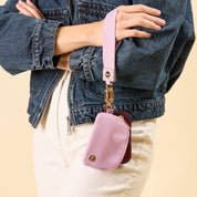 Two Toned Purple Wristlet Pouch Duo