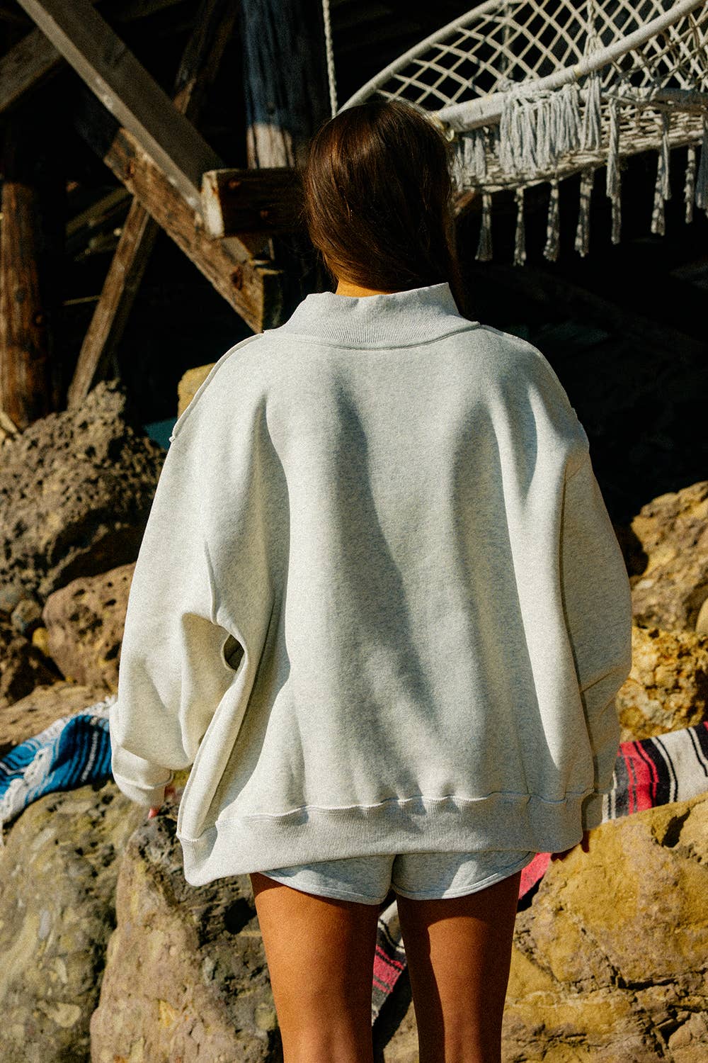 F CANCER Reversible Mockneck