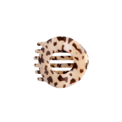 Flat Circle Hair Clip | Medium | Blonde Tortoise