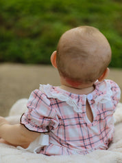 Western Horse Embroidered Smocked Romper