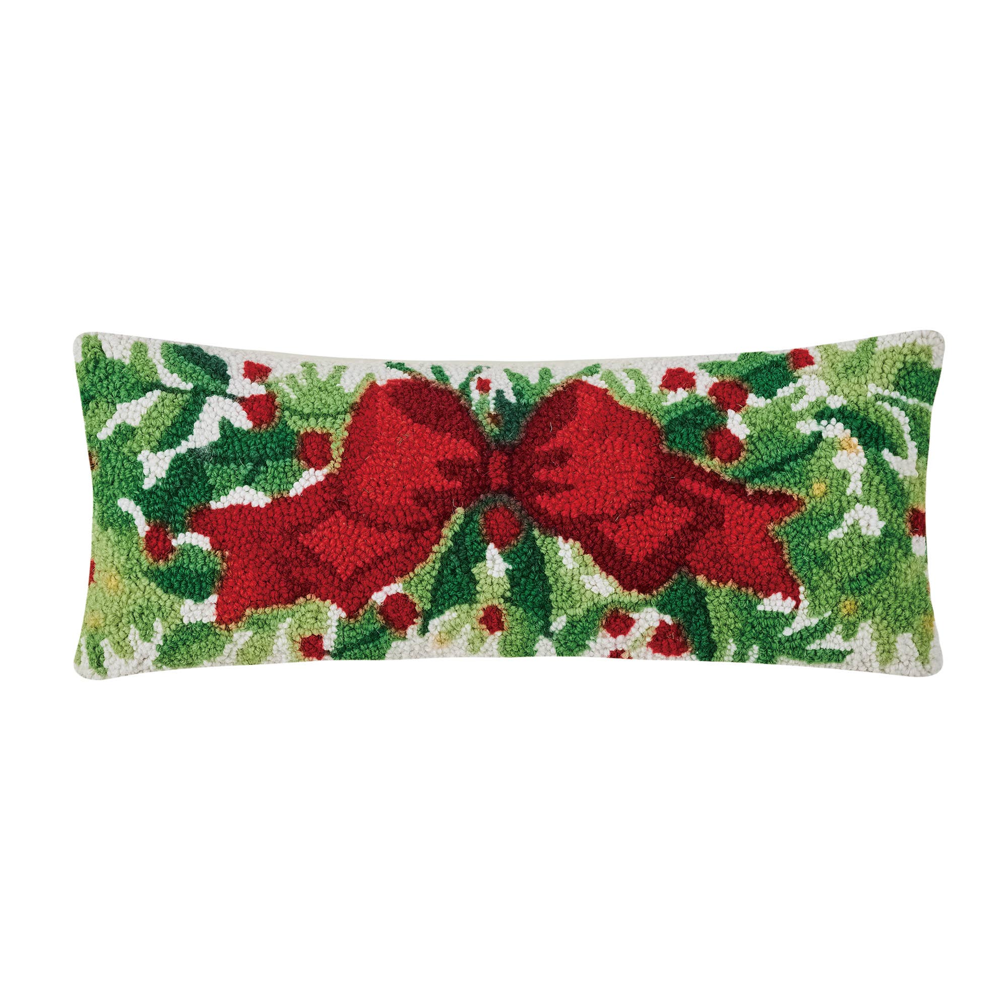 Green Holiday Cheer Hook Pillow