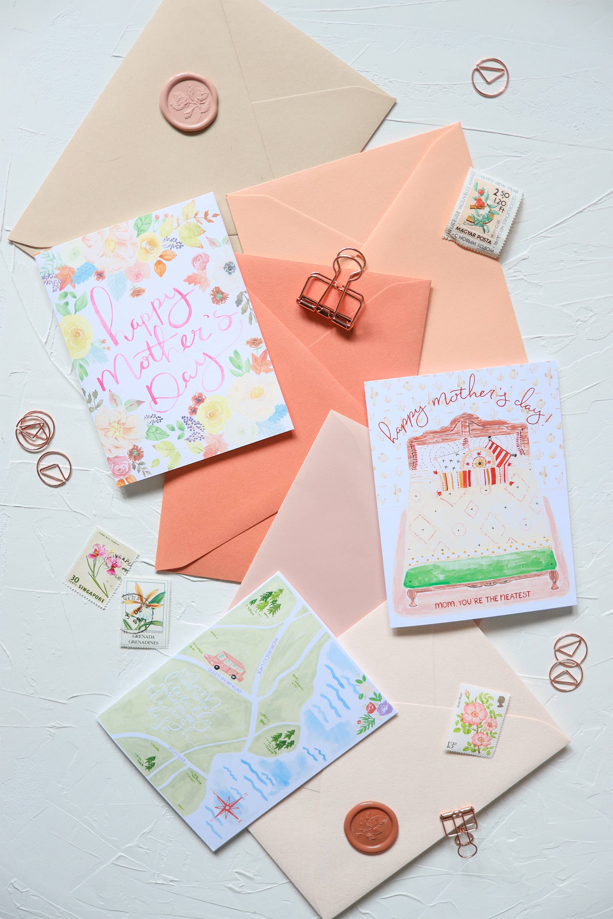 Happy Mother's Day Floral Greeting Card