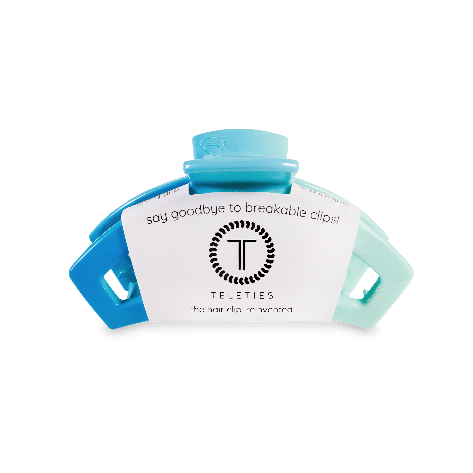 Open Hair Clip | Small | Poolside showing bendable teeth that spring back to shape