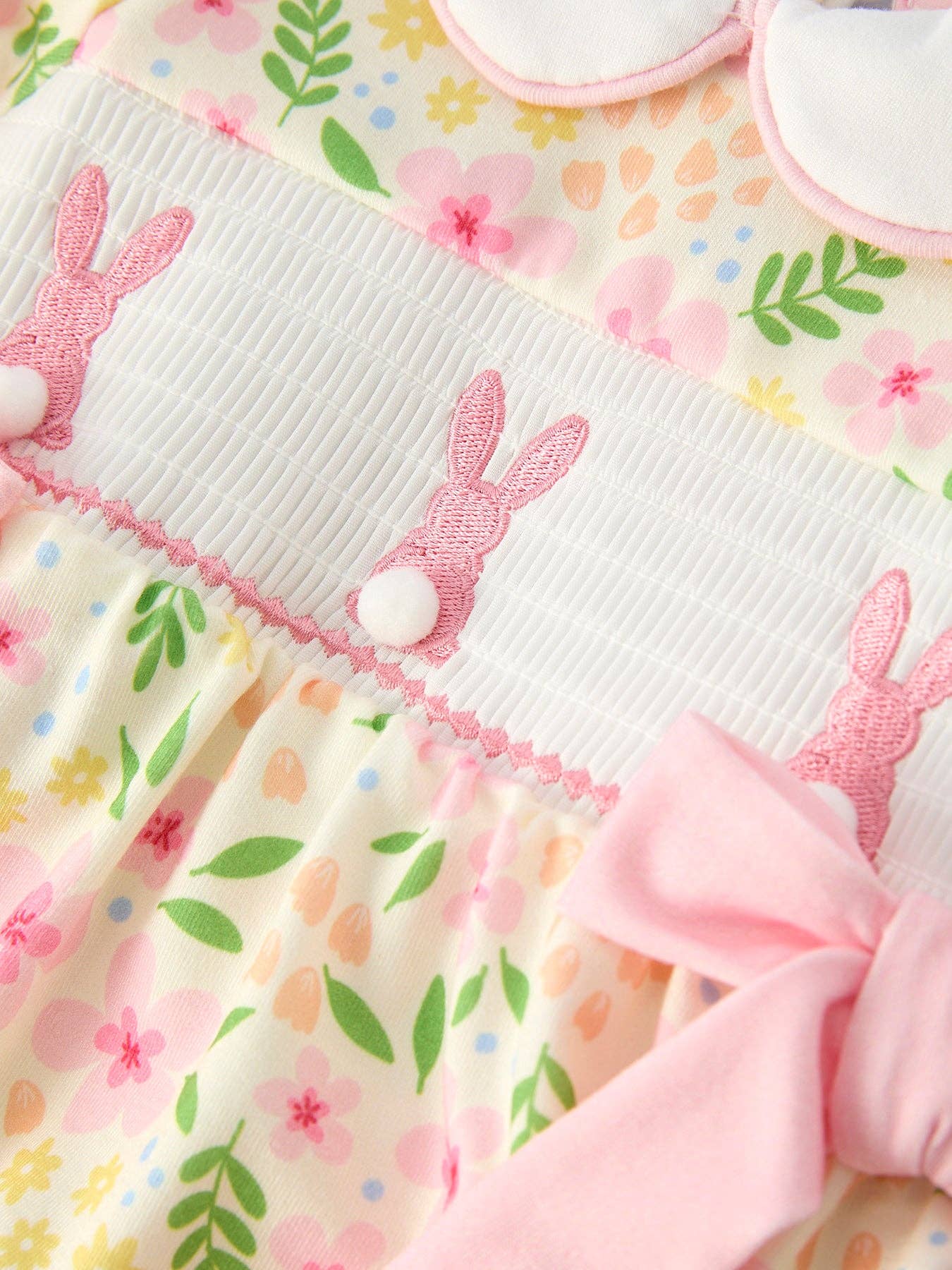 Easter Bunny Baby Girl Romper
