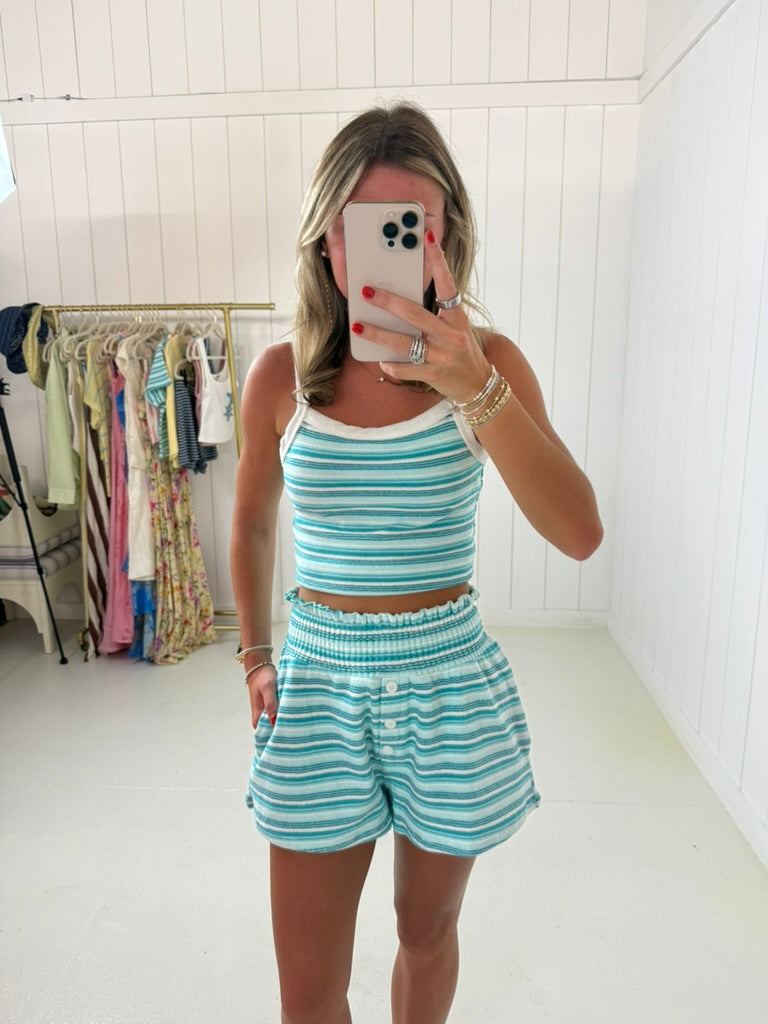 Blue Striped Tank