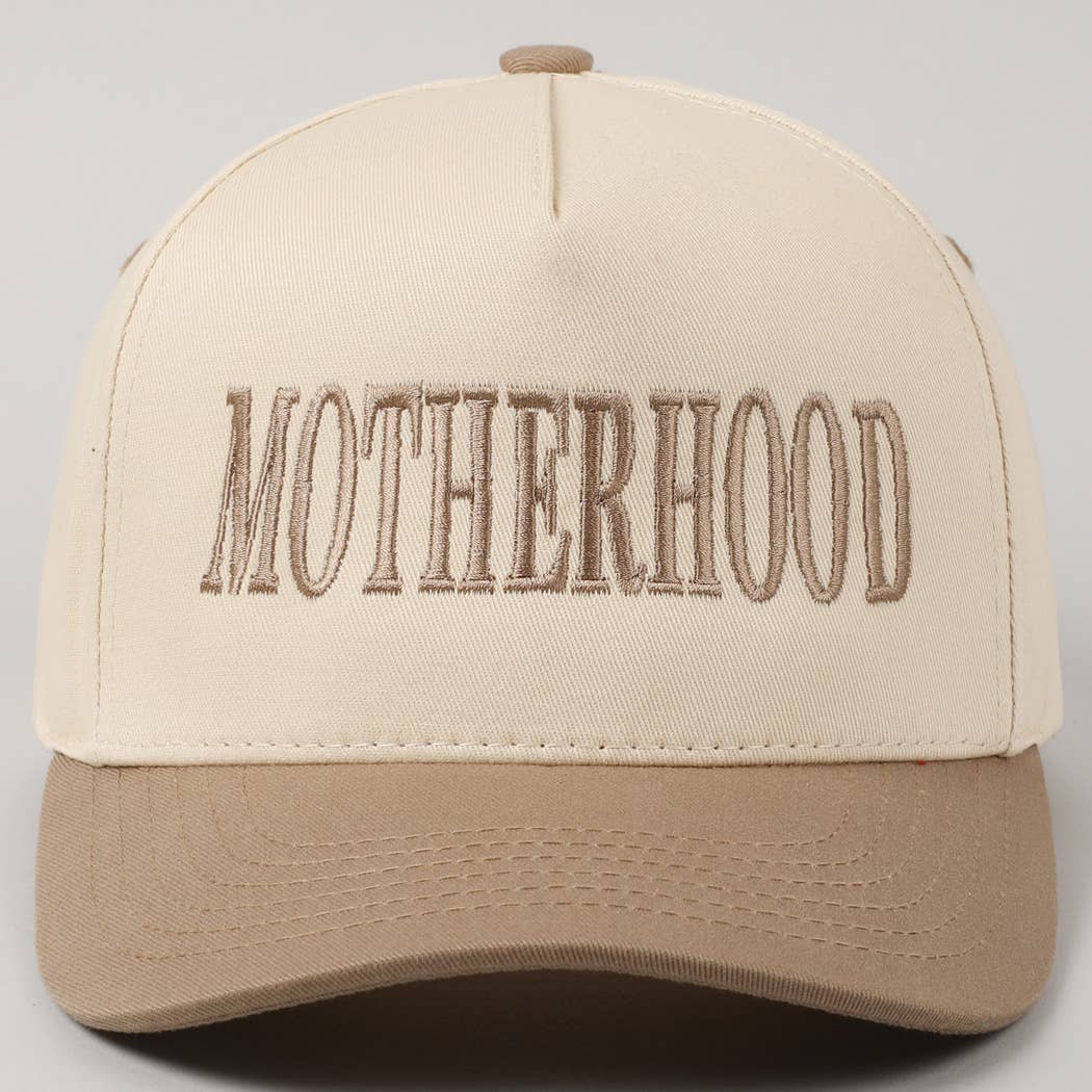 Motherhood Trucker Hat/ Beige