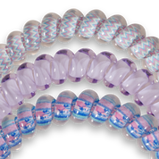Spiral Hair Coils | Small | Orchid Oasis showing doubles as a bracelet