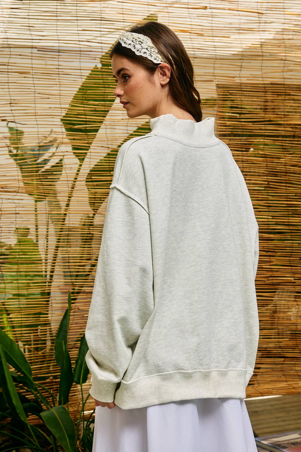 Patchwork Embroidered Jesus Sweatshirt