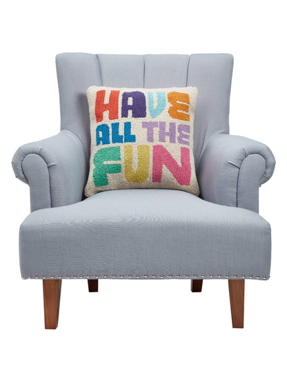 Have All The Fun Hook Pillow