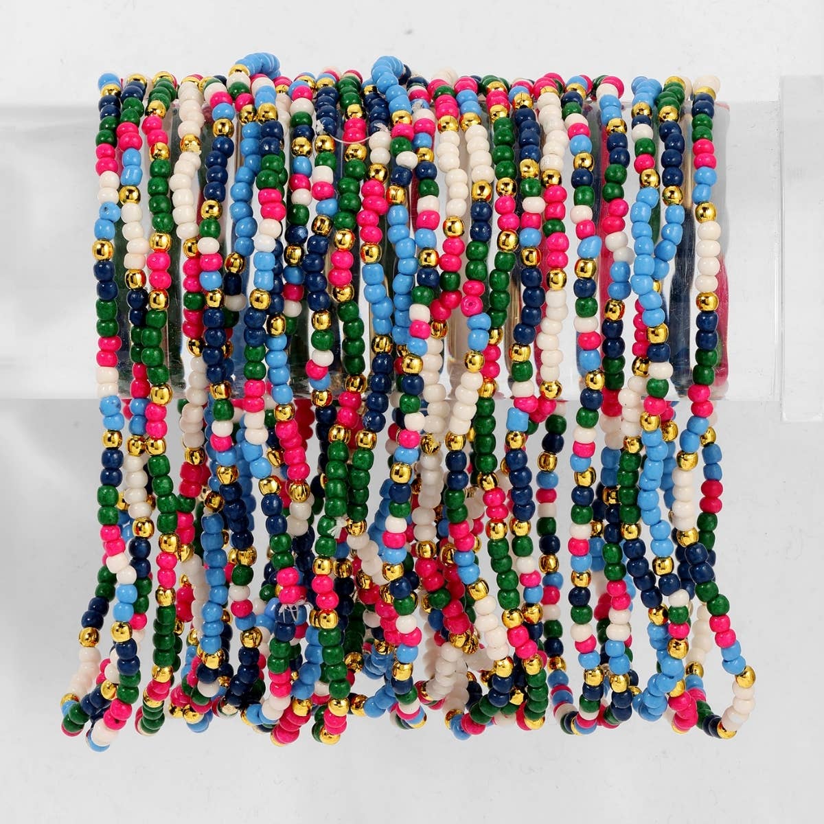 Multicolor Assorted Seed Bead Bracelet