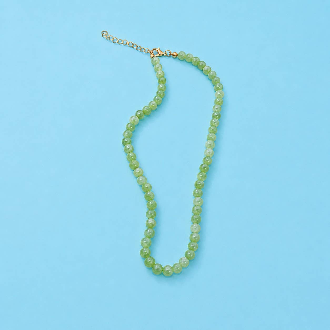 Natural Solid Color Bead Necklace
