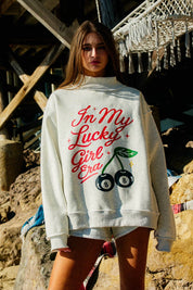 'In My Lucky Girl Era' Mockneck