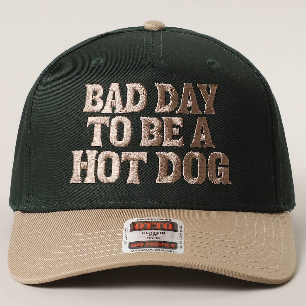 Red Bad Day To Be A Hot Dog Trucker Hat