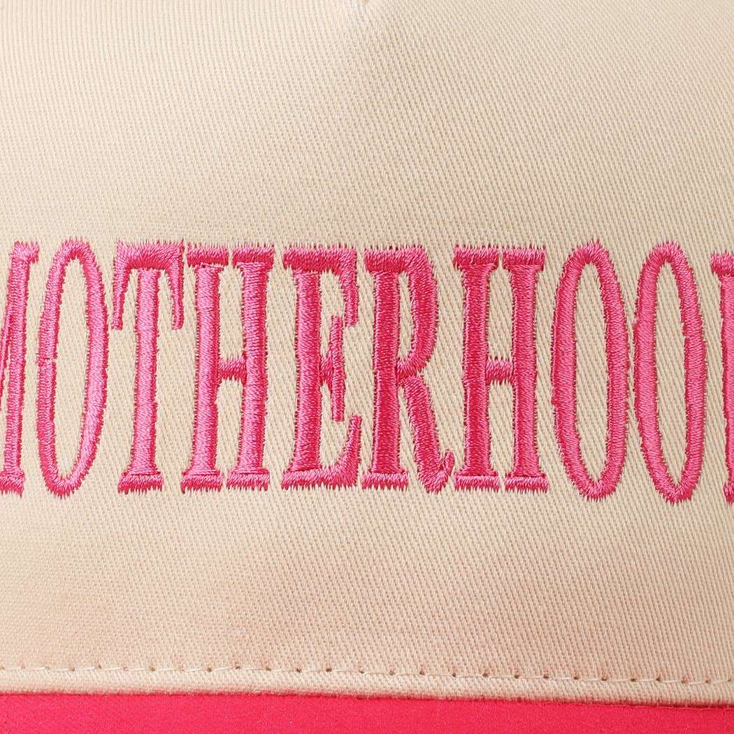Motherhood Trucker Hat/ Hot Pink