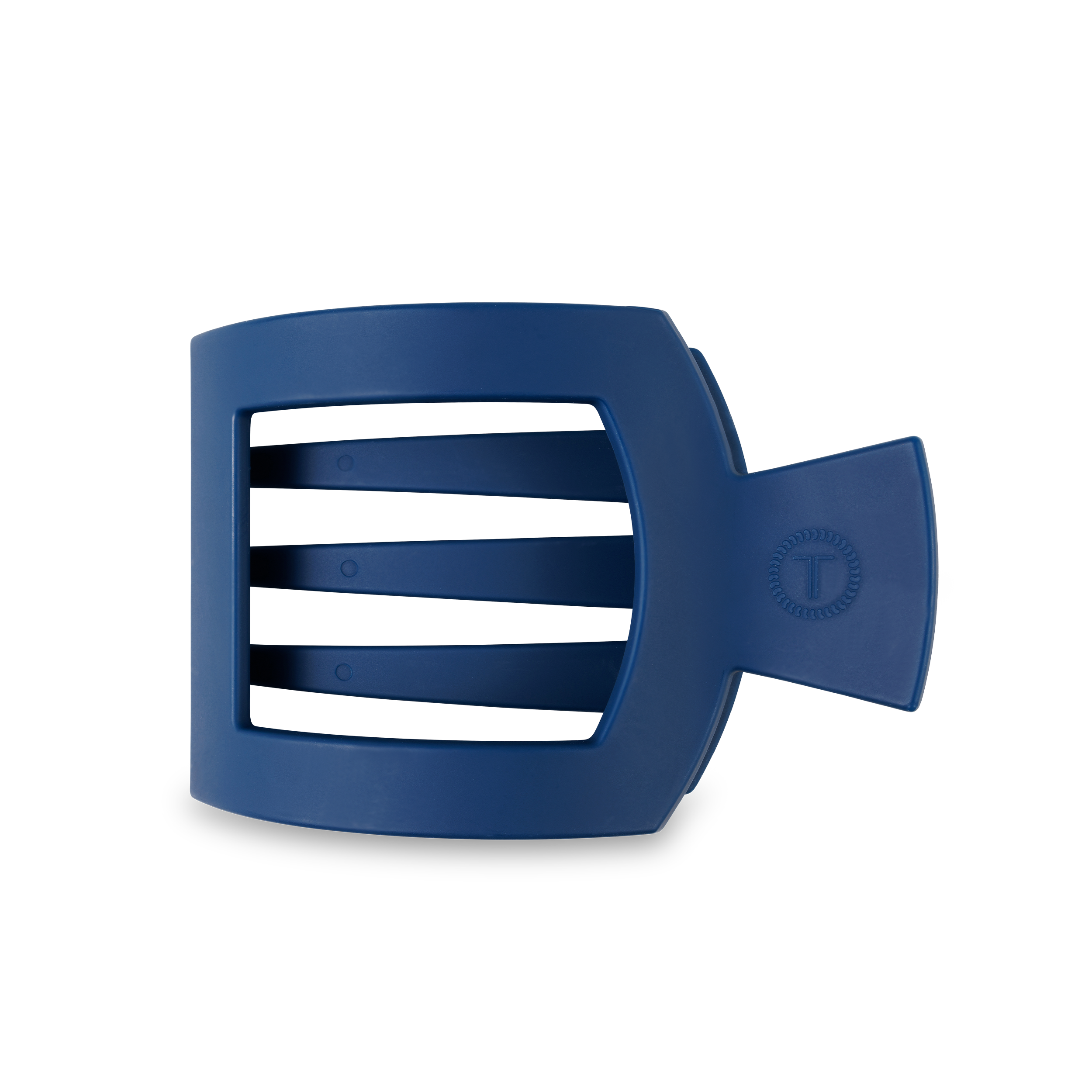Flat Square Hair Clip | Large | Midnight Rain — squared shape and bendable teeth for a secure yet gentle hold