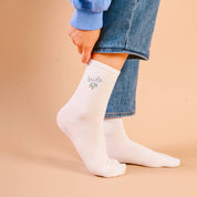 Bride Embroidered Crew Socks