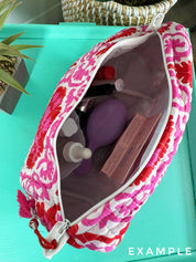 Quilted Tiger Print Cosmetics Bag | Cosmetics Makeup Bags