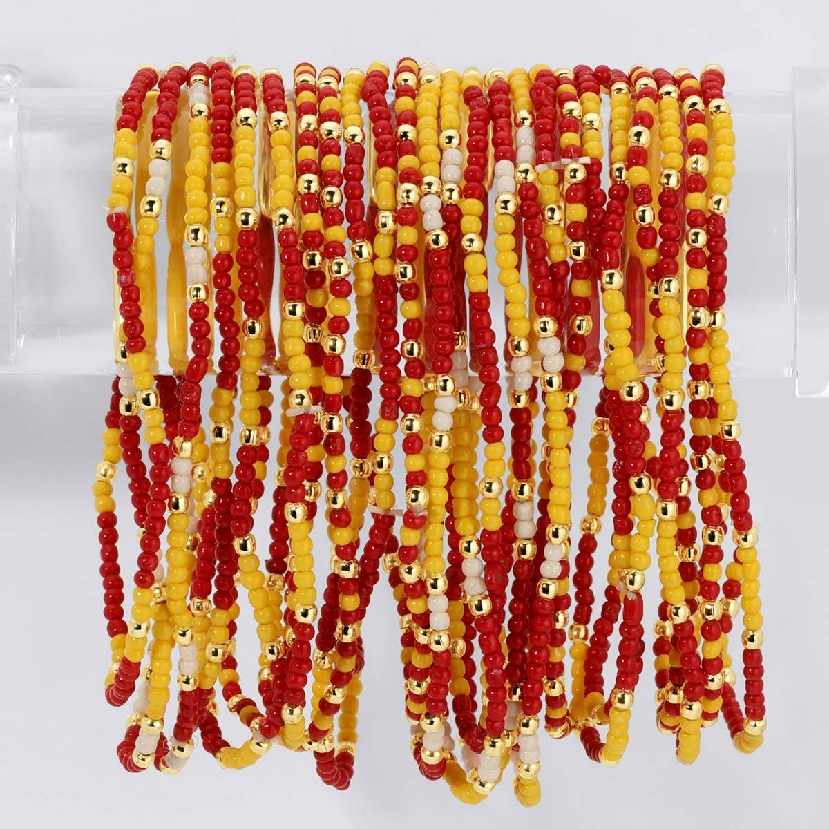 Stretch Seed Assorted Bead GAME DAY Bracelets