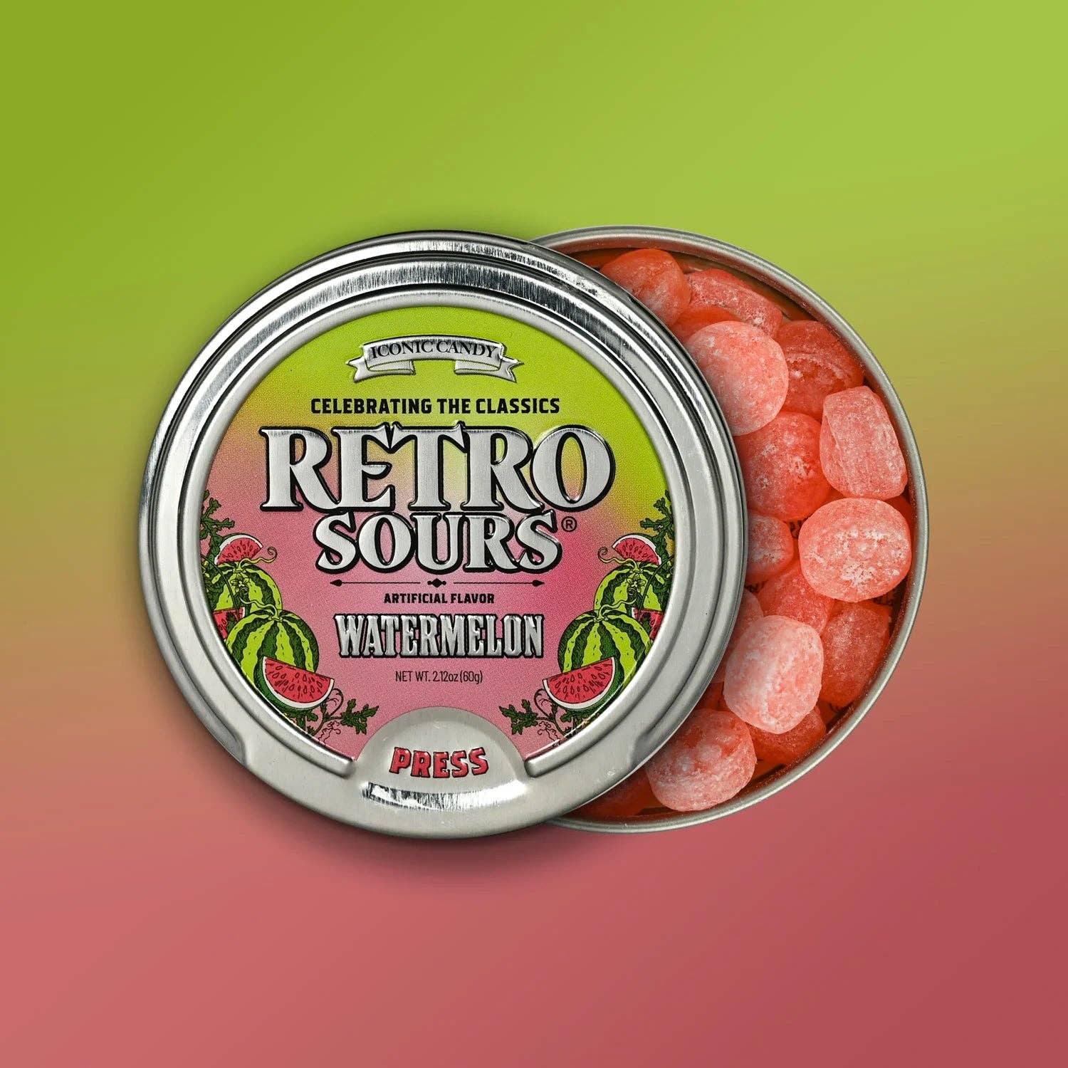Retro Sours Watermelon Candy
