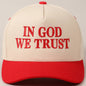 In God We Trust Embroidered Two-Tone Canvas Cap