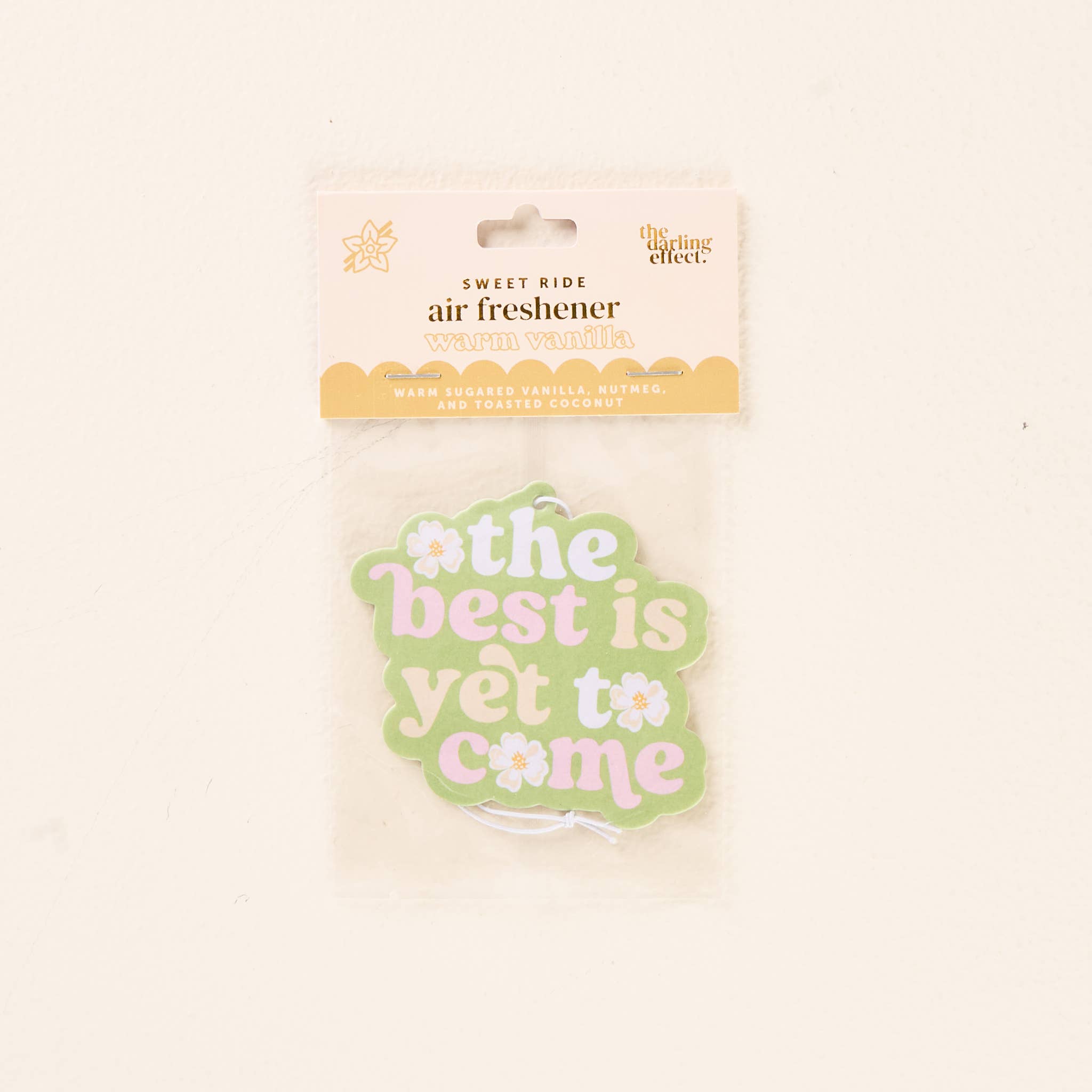 Sweet Ride Car Air Freshener-The Best is Yet to Come