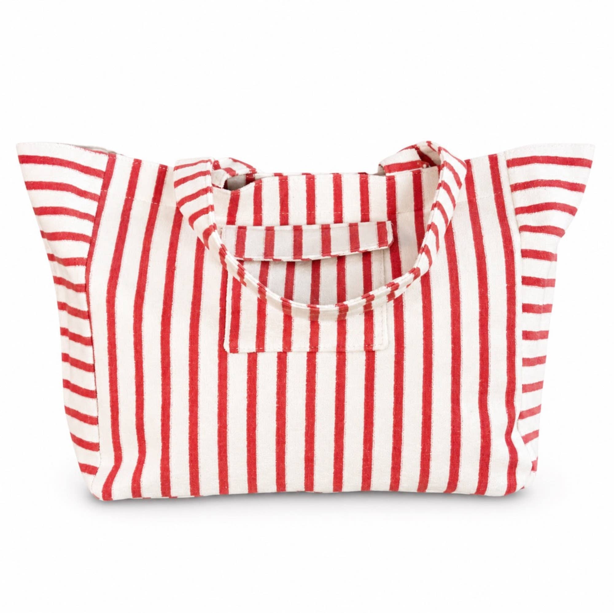 Jumbo Striped Beach Bag