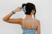 Classic Hair Clip | Large | Clear Skies showing solid soft powder blue