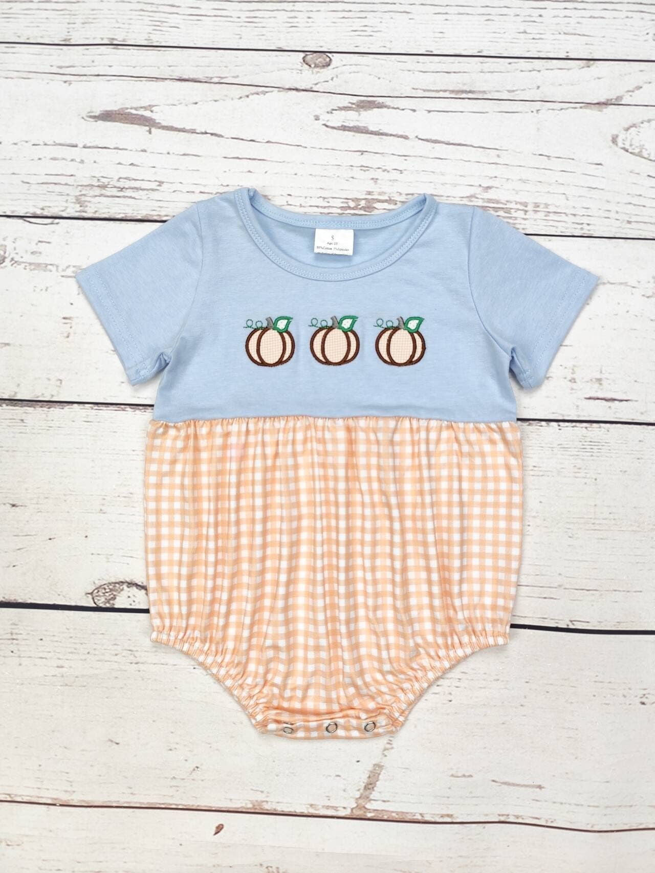 Baby Boy Pumpkin Bubble