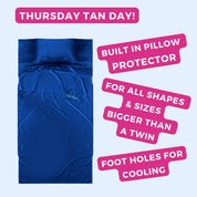 Self Tan Sleep Sac French Navy - 100% Cooling Silky Poly