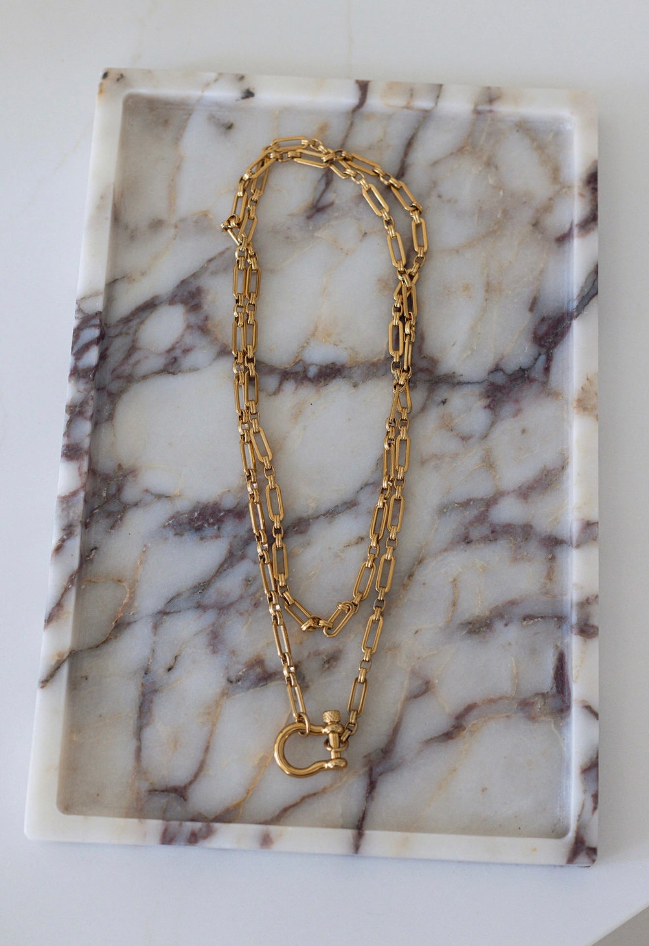 Gold Mixed Link Chain Necklace