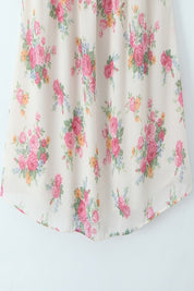 Floral Print Sleeveless Mini Dress