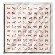 Equestrian Horse Print Satin Scarf