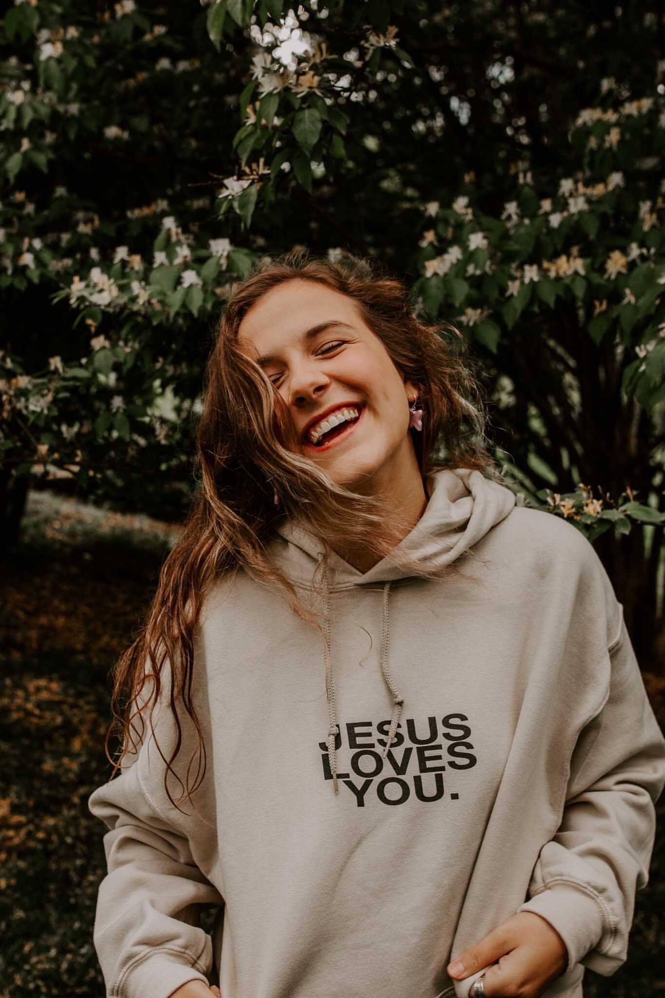 "Check Front" Sand Hoodie