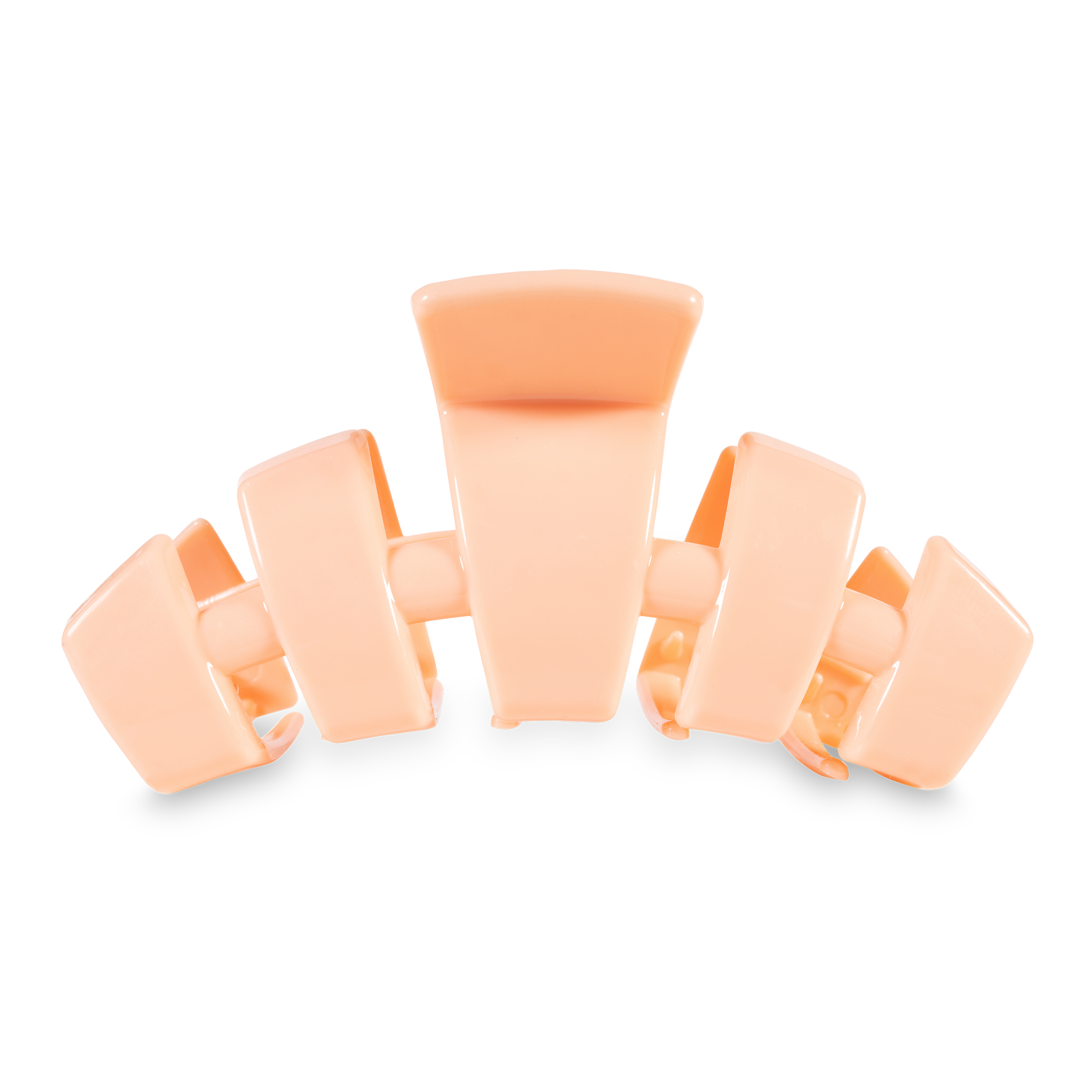Classic Hair Clip | Large | Peach Fuzz — claw clip with bendable teeth that spring back to shape and strong, gentle hold