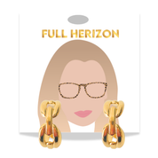 High Class Buckle 18K Gold Plated Hoops