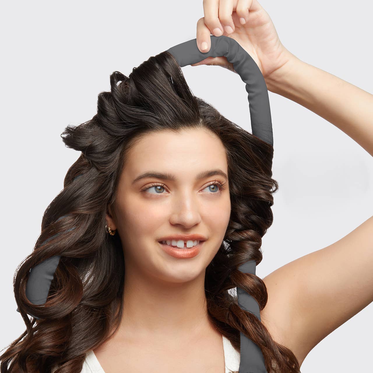 Charcoal Satin Heatless Curling Set