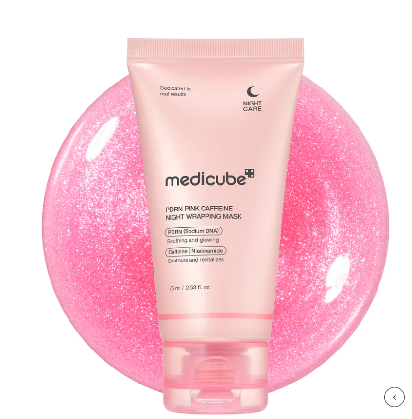 MEDICUBE PDRN Pink Caffeine Overnight Wrapping Mask