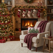 Pink Whimsy Christmas Tree Hook Pillow