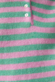 Pink & Green Striped Sweater