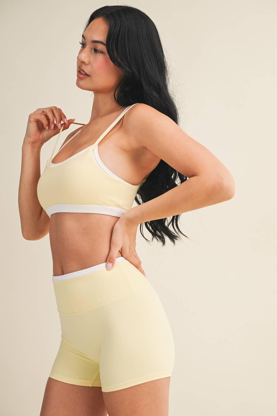 Yellow Double Layered Sports Bra