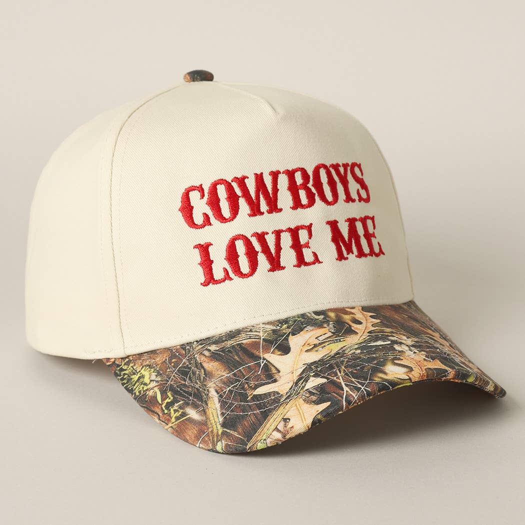 Cowboy Love Me Embroidery Camo