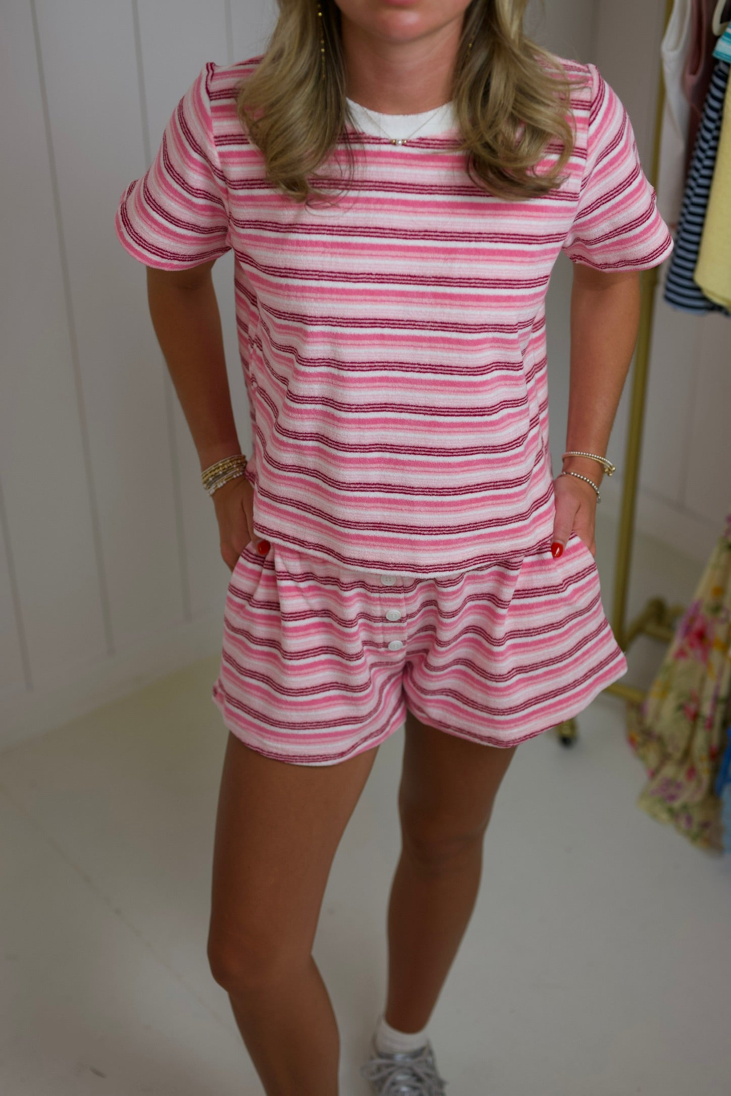 Pink Striped T-shirt