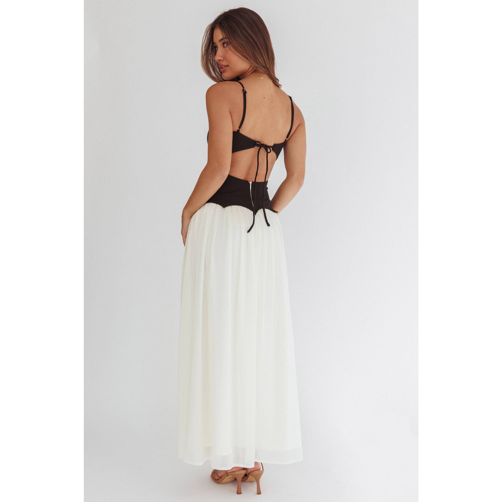 Two Toned Maxi Dress