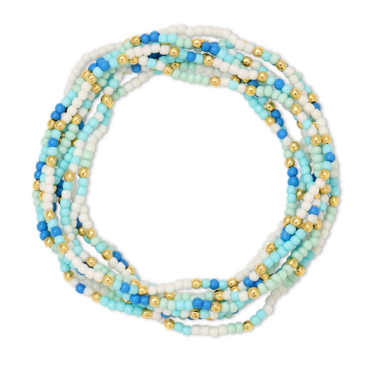 Assorted 2mm Stretch Seed Bead Bracelets