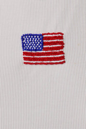 Navy USA Ribbed Tank Top